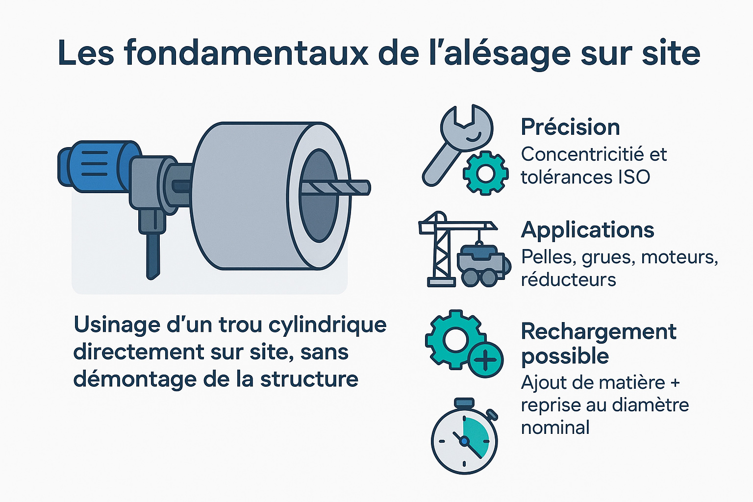 fonctionnement alesage sur site