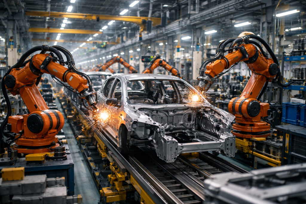 ligne de production automobile automatisée